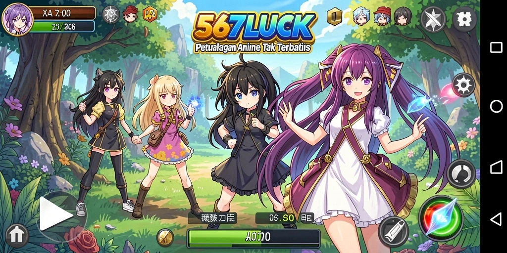 Tampilan gameplay 567LUCK yang menakjubkan dan penuh aksi.