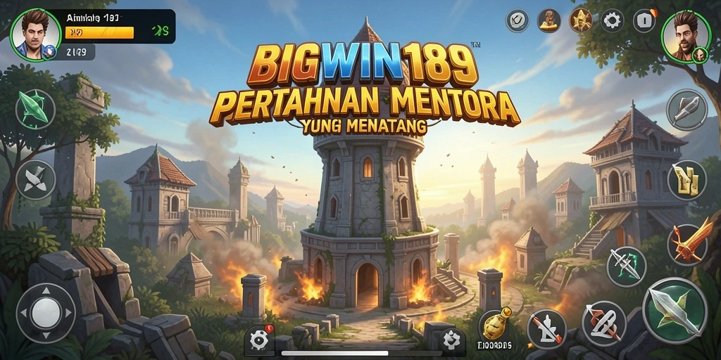 Tampilan screenshot permainan <strong>BIGWIN189</strong> menampilkan aksi seru Tower Defense.