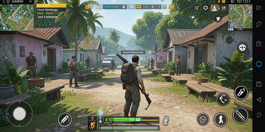 Tampilan gameplay GAMERP yang menarik dan interaktif.