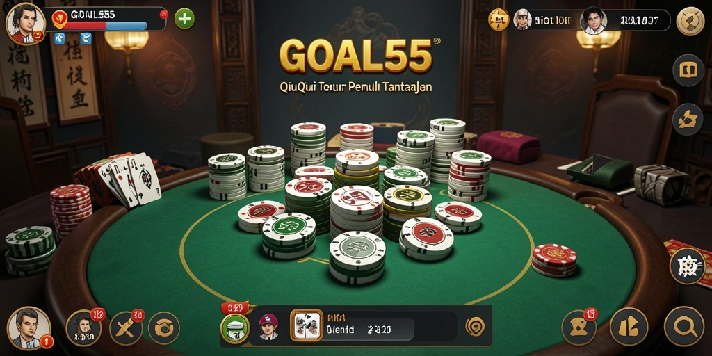 Menampilkan gameplay seru QiuQiu di GOAL55.