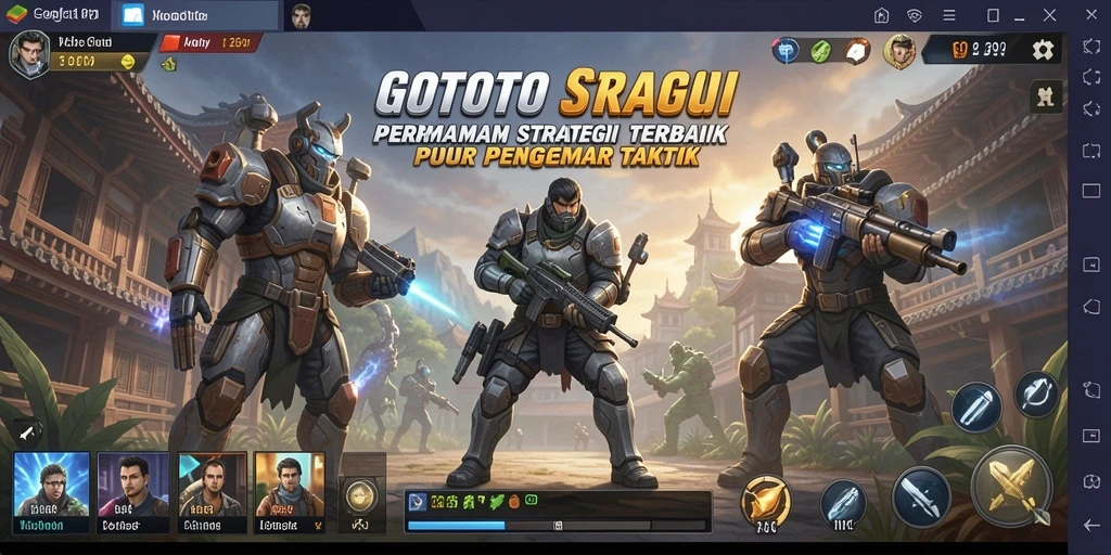 Tangkapan layar gameplay GOTOTO menampilkan strategi mendebarkan.