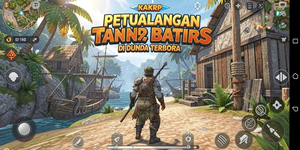 Tampilan gameplay <strong>KAKRP</strong> yang menakjubkan di dunia terbuka.