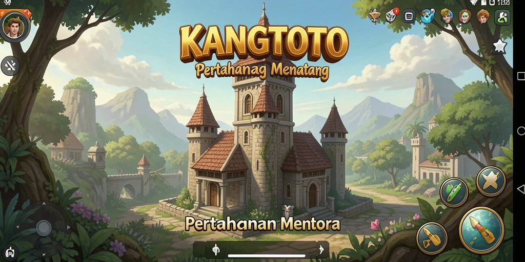 Gameplay seru di KANGTOTO dengan strategi menara yang mendebarkan.