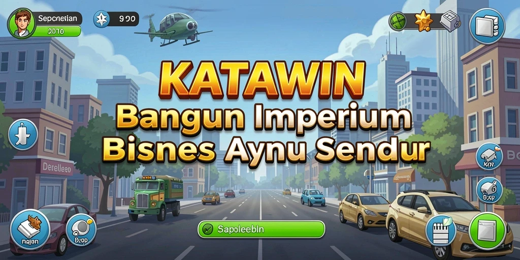 Tampilan gameplay KATAWIN yang menampilkan strategi Tycoon yang menantang.