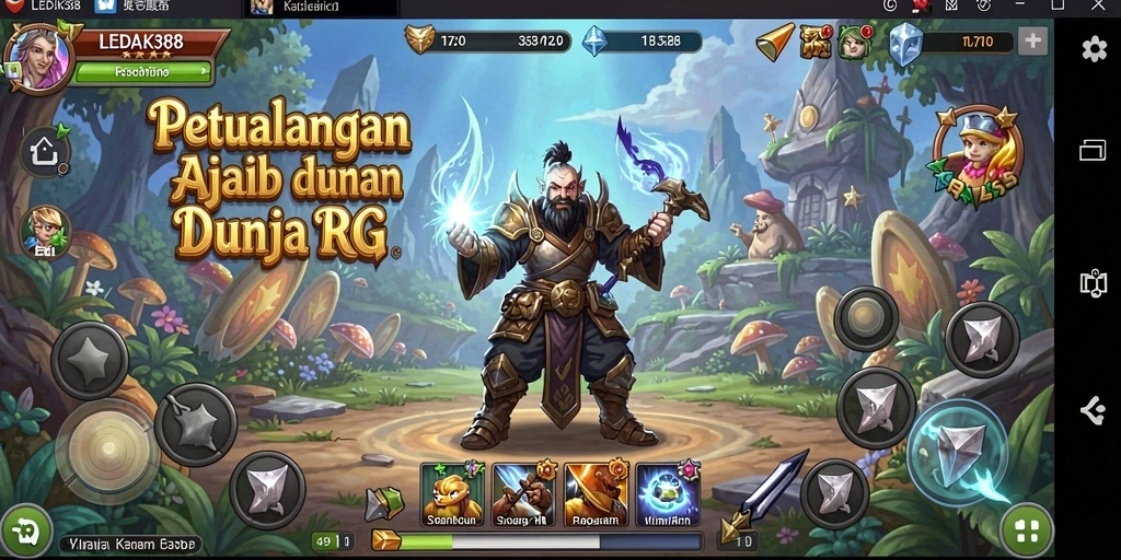 Gameplay intensif dengan grafis cantik di LEDAK388.
