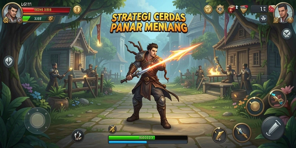 Tampilan permainan LG111 yang intens dan strategis selama pertempuran.