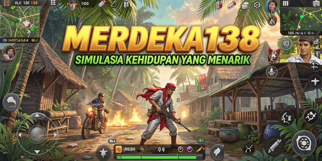 Screenshot gameplay MERDEKA138 yang menunjukkan aksi simulasi kehidupan.