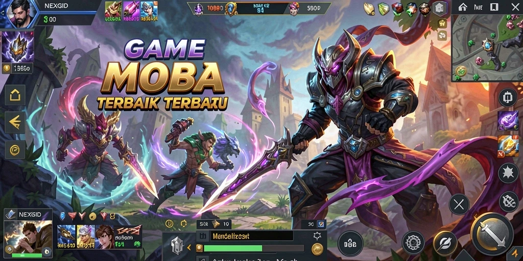 Tampilan gameplay NEXGID yang menegangkan dan seru.