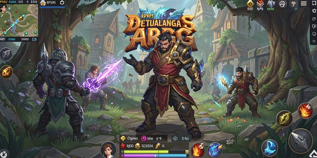 Tampilan gameplay RPVIP5 yang mendebarkan dalam pertempuran ARPG.