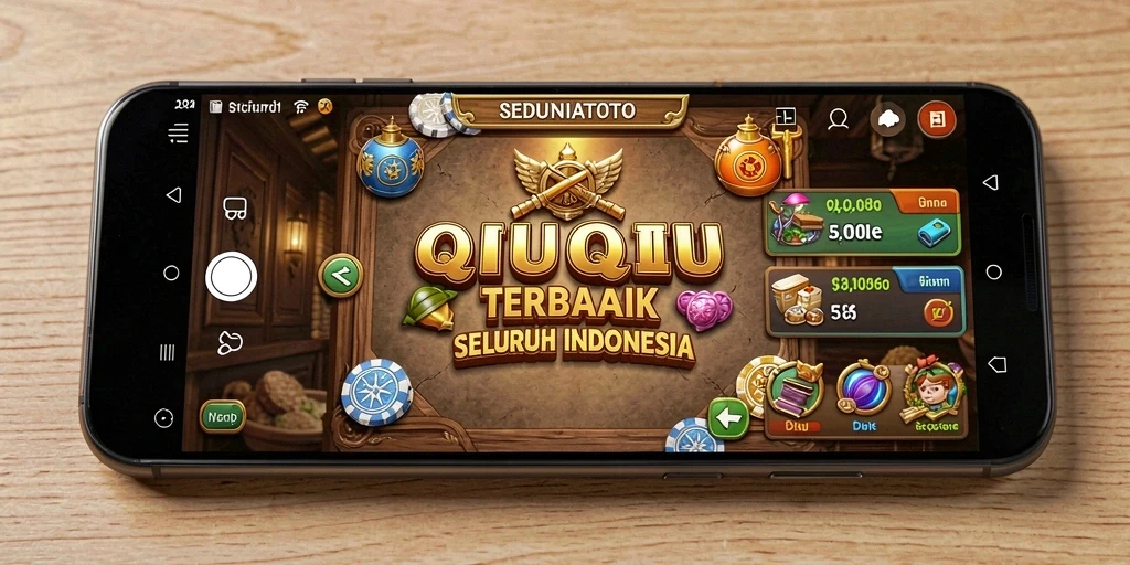 Tampilan gameplay QiuQiu yang seru dan kompetitif.