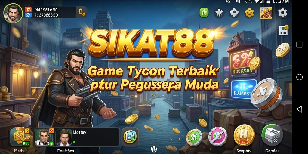 Tampilan gameplay yang menarik dalam SIKAT88 dengan berbagai aktivitas bisnis.