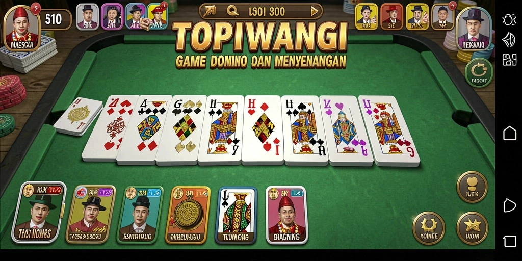 Tampilan screenshot gameplay <strong>TOPIWANGI</strong> yang seru dan menegangkan.